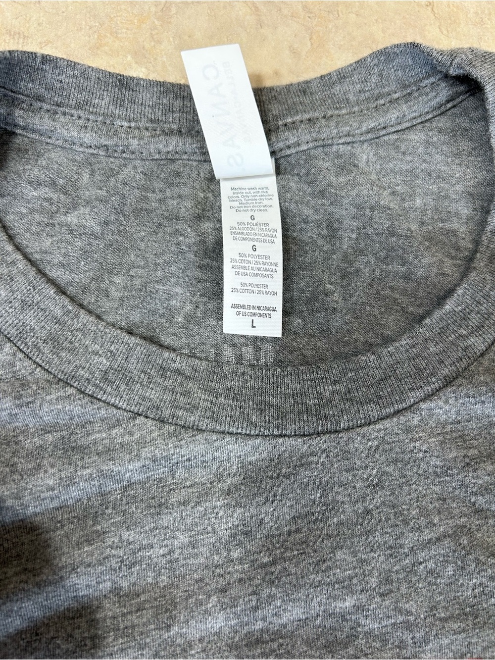 Stolichnaya Vodka Graphic T-Shirt Gray Bella+Canvas Men’s Large Distressed - Picture 4 of 7